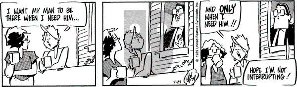 Rose is Rose on Thursday July 27, 1989 Comic Strip