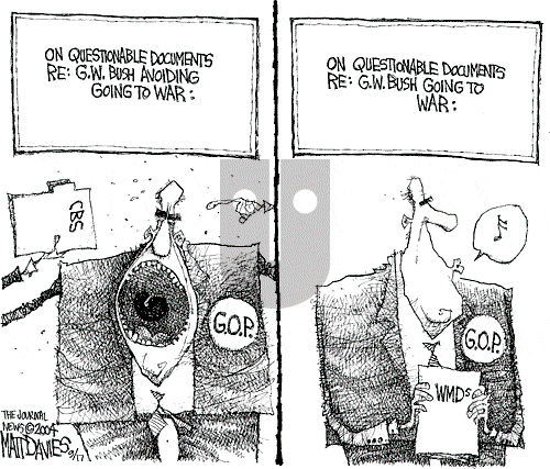 Matt Davies on Thursday November 25, 2004 Comic Strip