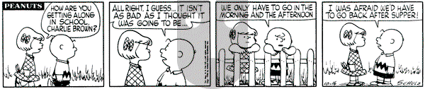 Peanuts on Tuesday October 16, 1956 Comic Strip
