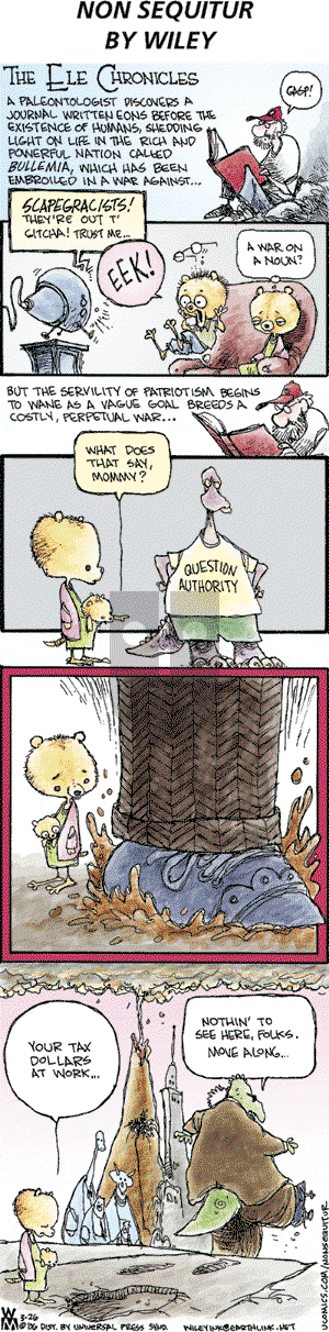 Non Sequitur on Sunday March 26, 2006 Comic Strip