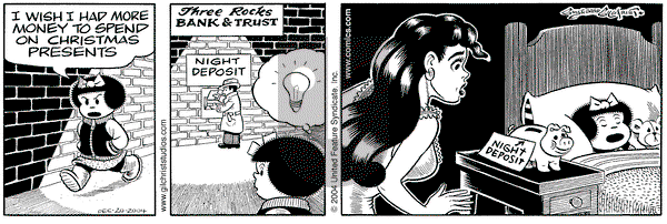 Nancy on Saturday January 8, 2005 Comic Strip