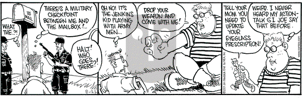 Monty on Wednesday August 22, 2001 Comic Strip