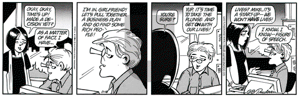 Doonesbury on Monday November 18, 1996 Comic Strip