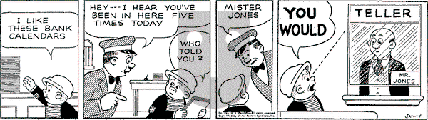Nancy Classics on Tuesday January 14, 2025 Comic Strip
