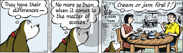 Fred Basset on Monday September 24, 2018 Comic Strip