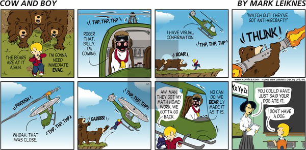 Cow and Boy Classics on Sunday November 5, 2006 Comic Strip