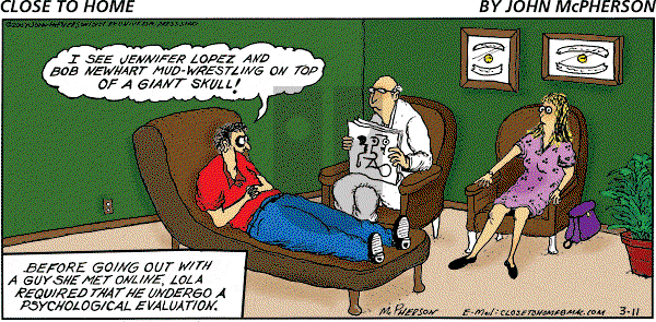 Close to Home on Sunday March 11, 2007 Comic Strip