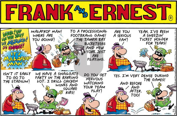 Frank and Ernest on Sunday September 8, 2013 Comic Strip