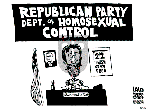 Lalo Alcaraz on Wednesday September 26, 2007 Comic Strip