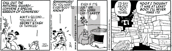 Over the Hedge on Wednesday April 19, 2000 Comic Strip
