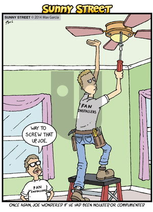 Sunny Street on Thursday January 2, 2014 Comic Strip