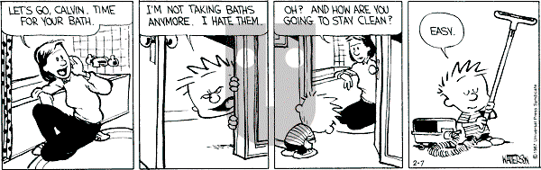 Calvin and Hobbes - Saturday February 7, 1987 Comic Strip