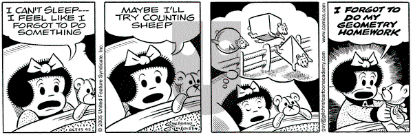 Nancy on Saturday October 15, 2005 Comic Strip