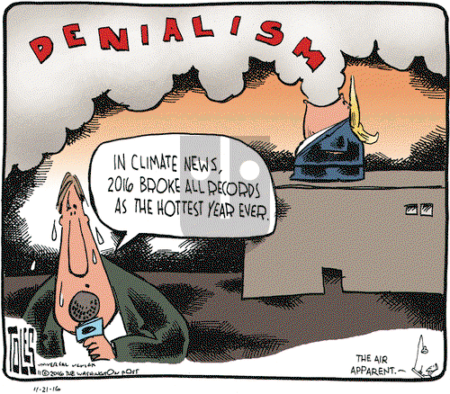 Tom Toles on Monday November 21, 2016 Comic Strip