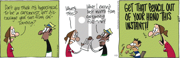 The Knight Life on Friday January 23, 2015 Comic Strip