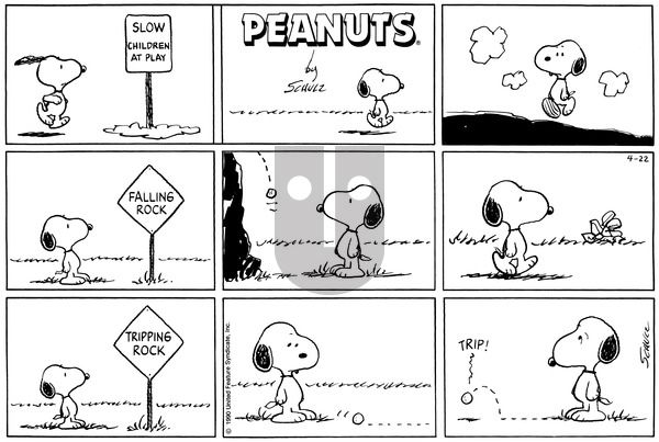 Peanuts on Wednesday November 28, 1990 Comic Strip