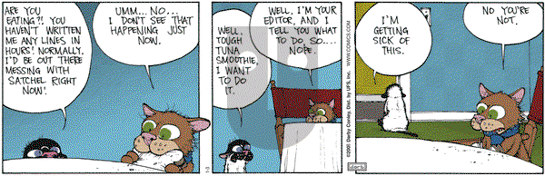 Get Fuzzy on Thursday January 3, 2008 Comic Strip