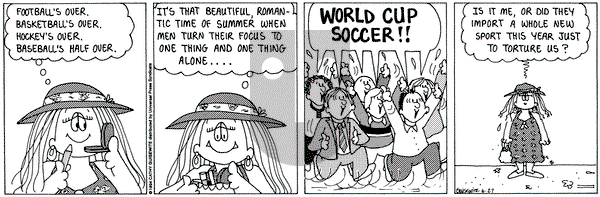 Cathy Classics on Monday June 27, 1994 Comic Strip