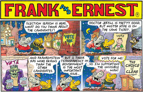 Frank and Ernest on Sunday September 5, 2010 Comic Strip