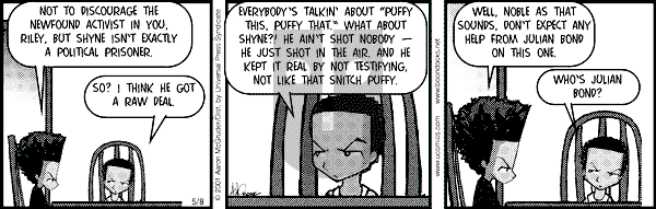 The Boondocks - Tuesday May 8, 2001 Comic Strip