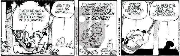 Over the Hedge on Tuesday May 6, 2003 Comic Strip