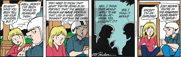 Doonesbury on Wednesday October 3, 2001 Comic Strip