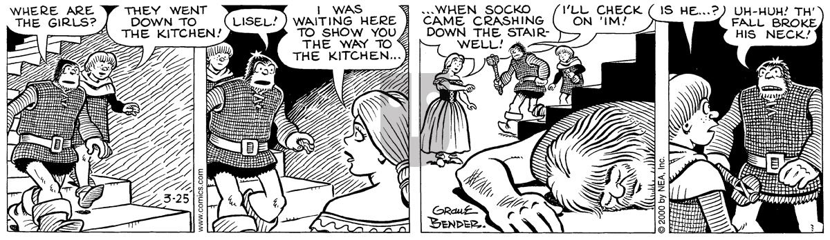 Alley Oop - Saturday March 25, 2000 Comic Strip