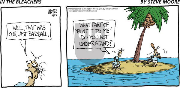 In the Bleachers on Sunday September 23, 2012 Comic Strip