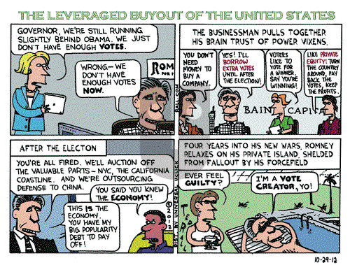 Ted Rall on Monday October 29, 2012 Comic Strip