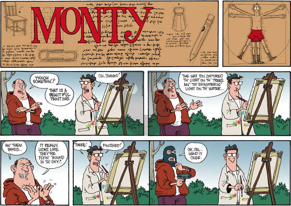 Monty on Sunday September 27, 2015 Comic Strip
