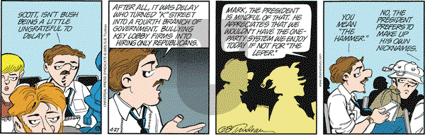 Doonesbury - Wednesday April 27, 2005 Comic Strip