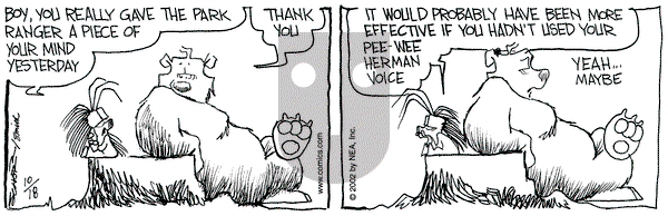 The Grizzwells on Friday October 18, 2002 Comic Strip