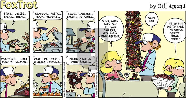 FoxTrot on Sunday March 27, 2016 Comic Strip