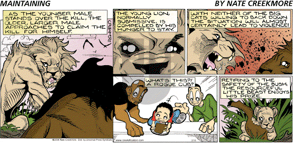 Maintaining on Sunday February 10, 2008 Comic Strip