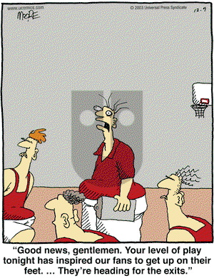 In the Bleachers on Tuesday December 9, 2003 Comic Strip