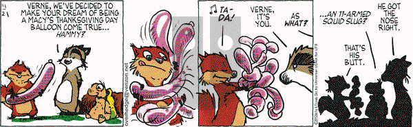Over the Hedge on Wednesday November 21, 2012 Comic Strip