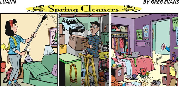 Luann on Sunday April 3, 2016 Comic Strip