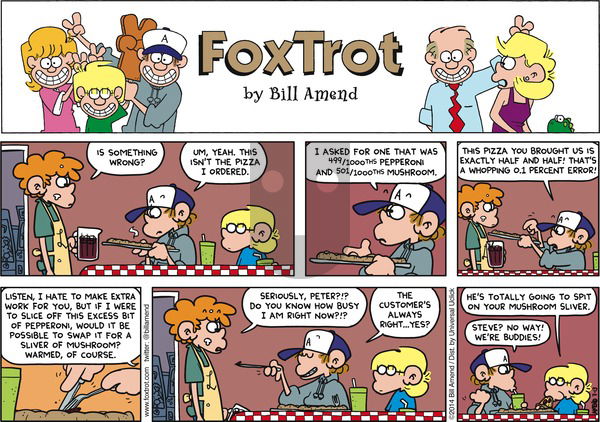 FoxTrot on Sunday July 13, 2014 Comic Strip