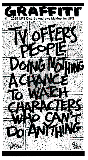 Graffiti on Thursday September 25, 2025 Comic Strip