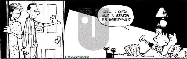 Calvin and Hobbes - Thursday August 2, 1990 Comic Strip