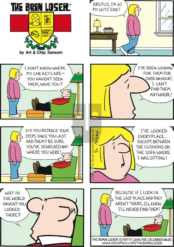 The Born Loser on Sunday May 17, 2015 Comic Strip