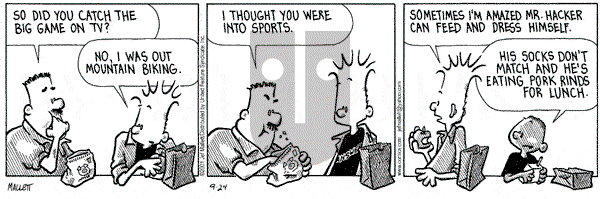 Frazz on Monday September 24, 2001 Comic Strip