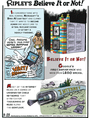 Ripley's Believe It or Not - Saturday March 25, 2023 Comic Strip