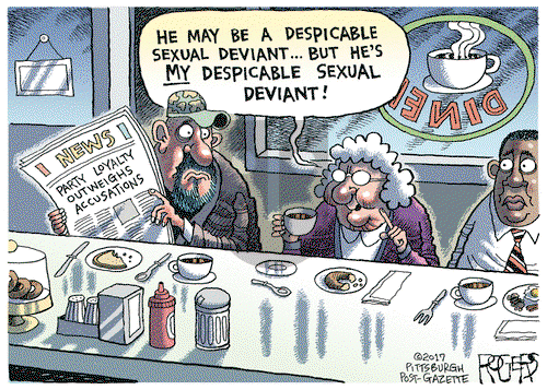 Rob Rogers - Tuesday November 28, 2017 Comic Strip