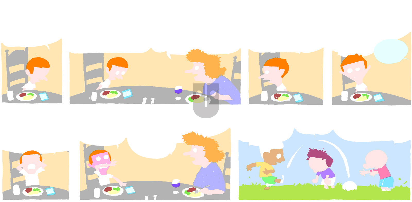 Cul de Sac on Sunday May 11, 2014 Comic Strip