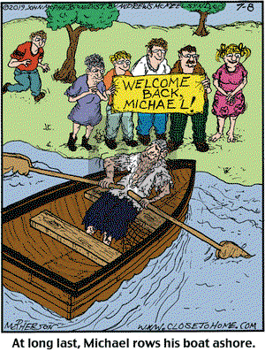 Close to Home on Monday July 8, 2019 Comic Strip