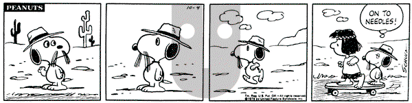 Peanuts on Saturday October 4, 1975 Comic Strip