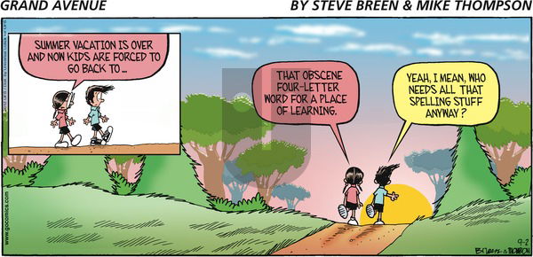 Grand Avenue on Sunday September 2, 2012 Comic Strip