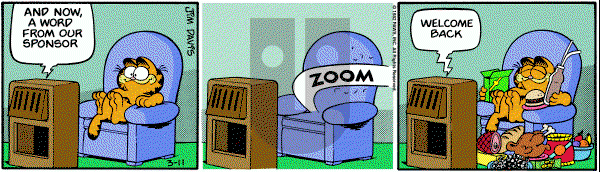 Garfield on Thursday March 11, 1982 Comic Strip