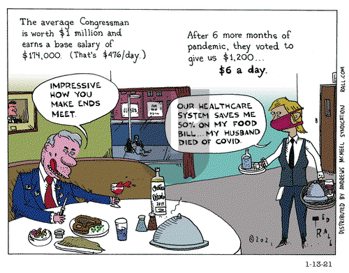 Ted Rall on Wednesday January 13, 2021 Comic Strip
